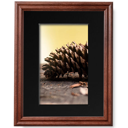 8x10 Walnut Picture Frame Matted to 5x7, photo 2