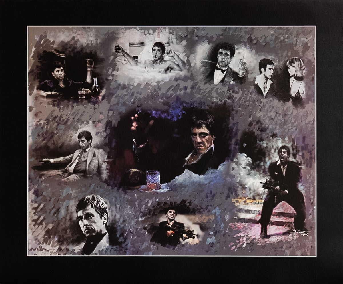 Scarface Montage by Harimi art print
