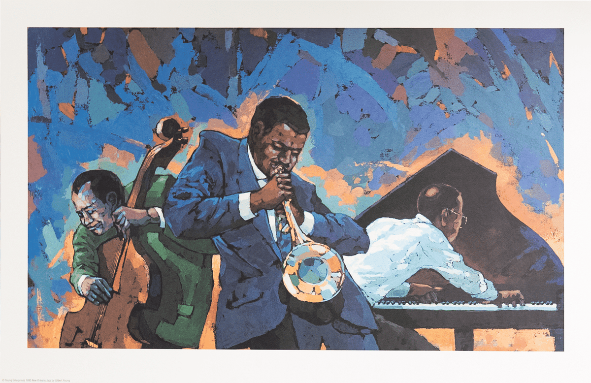 New Orleans Jazz by Young art print