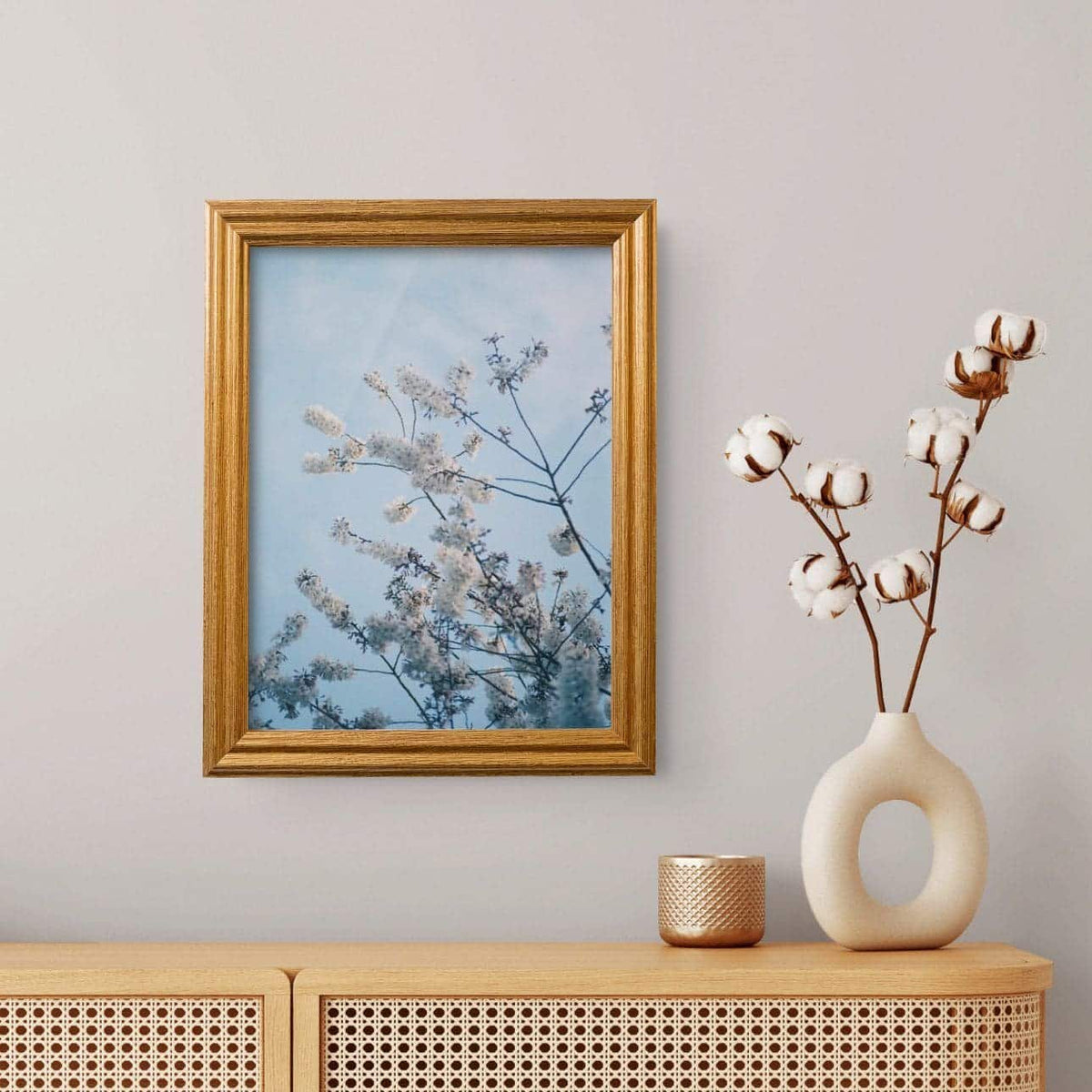 Honey Gold .75" Solid Wood Picture Frame, photo 4