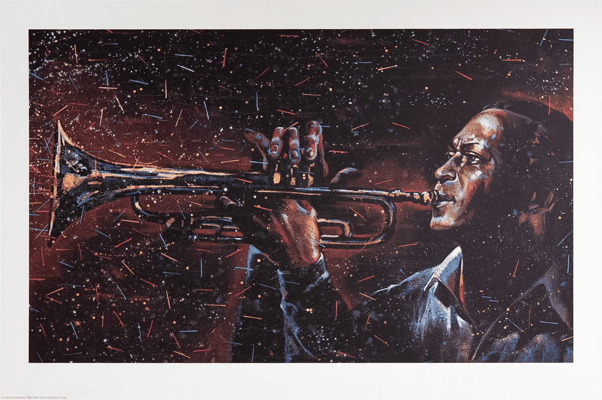 Color of Jazz by Young art print