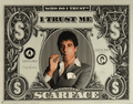 Scarface Dollar Bill art print