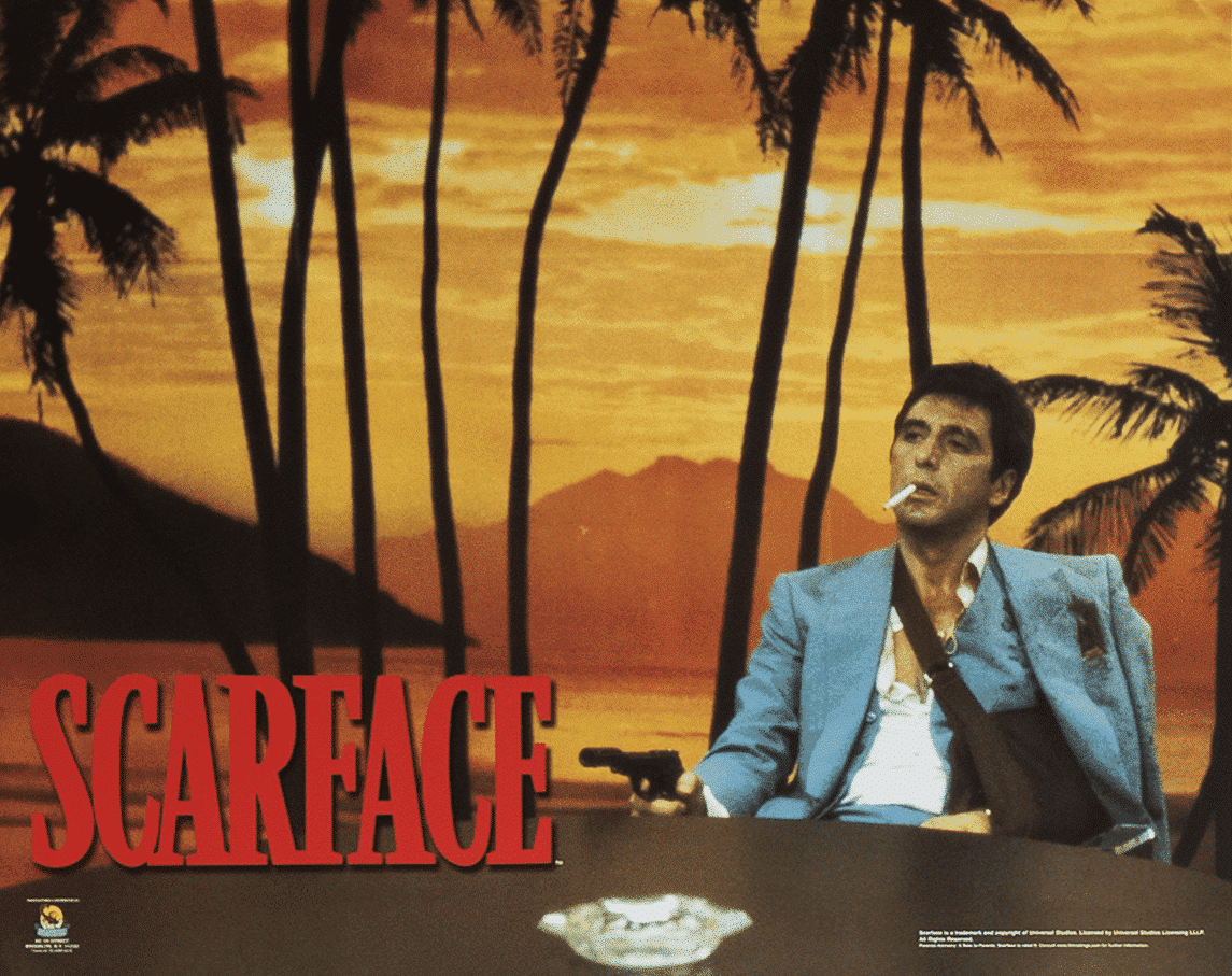 Scarface at Table art print