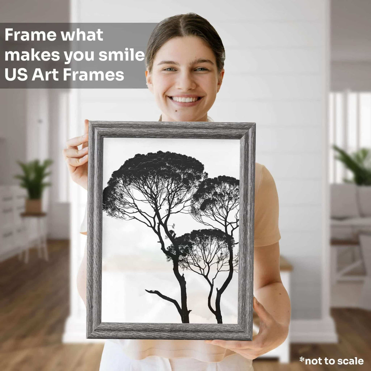 Barnwood Gray .75" Solid Wood Picture Frame, photo 4