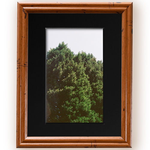 8x10 Distressed Oak Picture Frame Matted to 5x7, photo 2