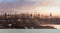 Blackfeet Camp by Coleman art print