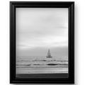 Black .75" Solid Wood Picture Frame