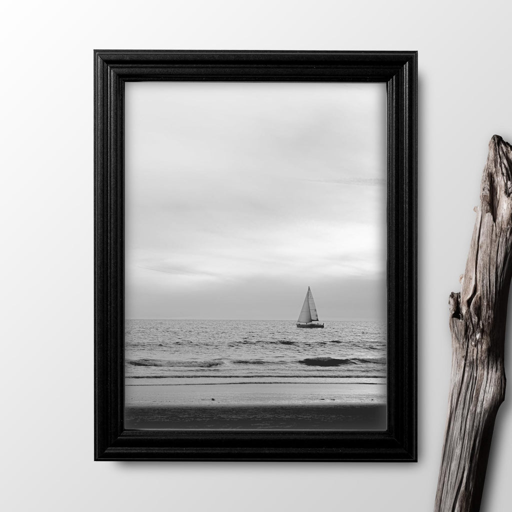 8x10 Black Picture Frame Matted to 5x7, photo 3