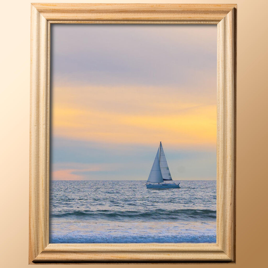 8x10 Unfinished Raw Picture Frame Matted to 5x7, photo 3