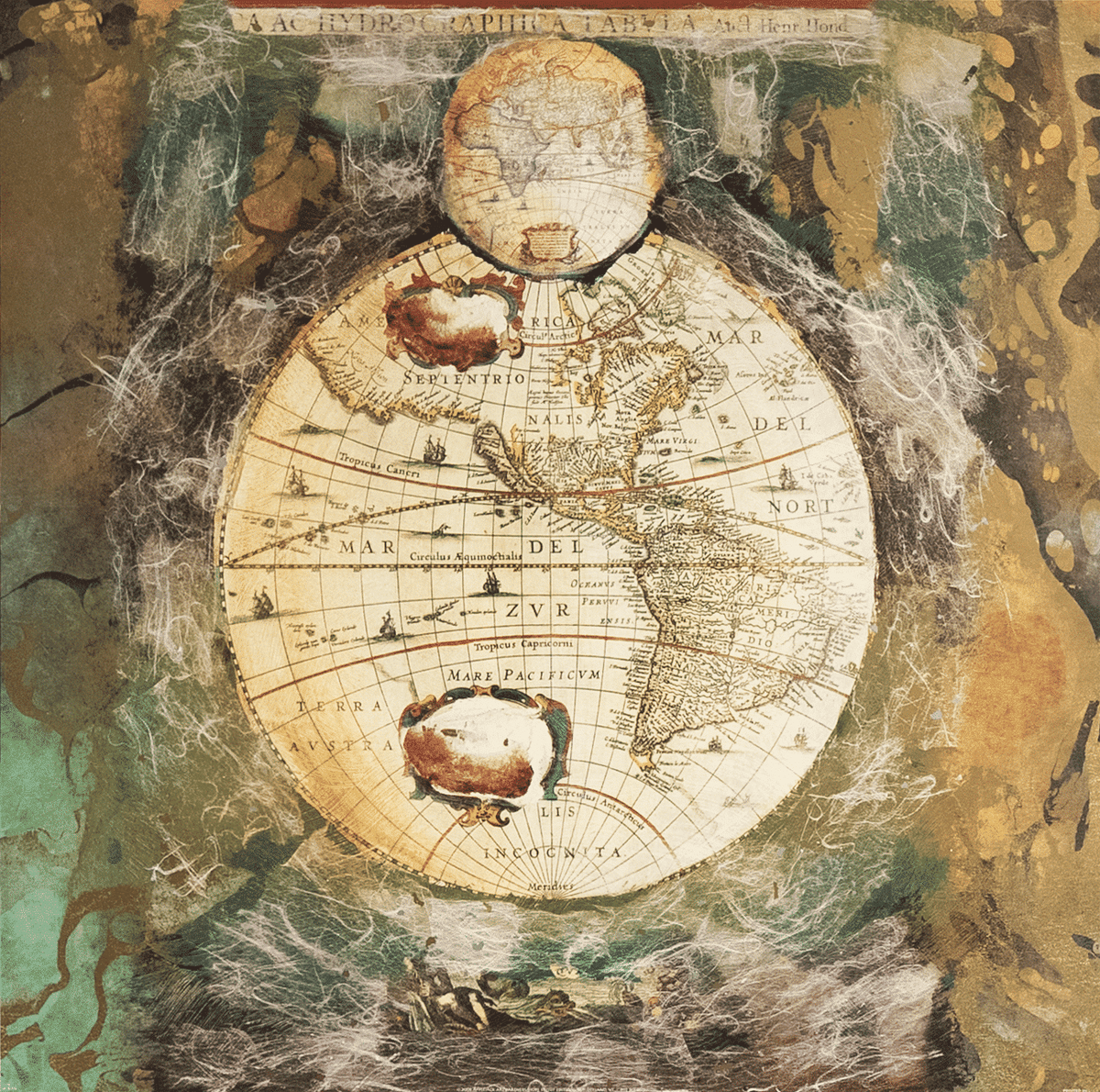 Globe Collage II art print