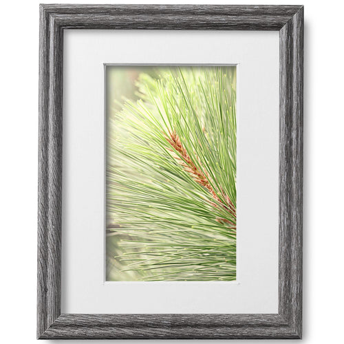 8x10 Barnwood Gray Picture Frame Matted to 5x7