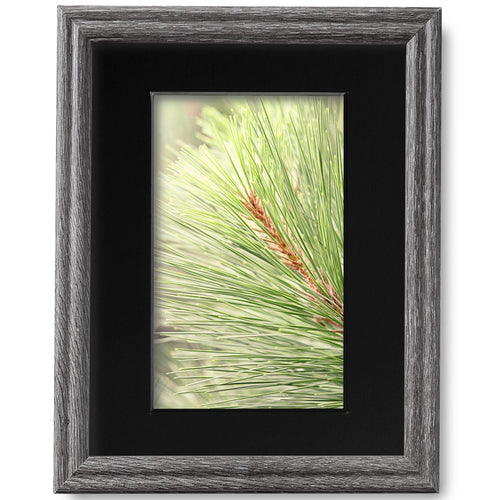 8x10 Barnwood Gray Picture Frame Matted to 5x7, photo 2