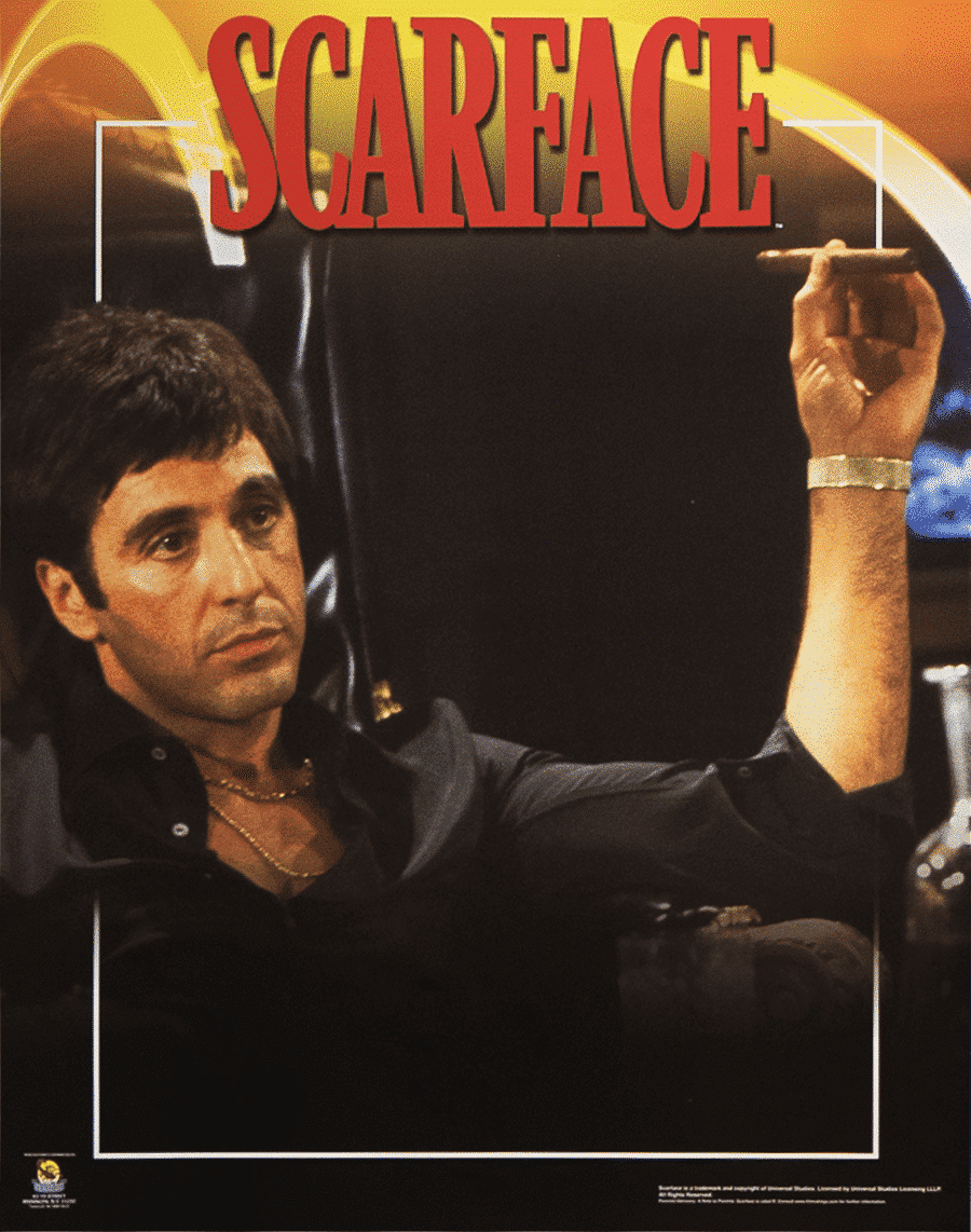 Scarface with Cigar art print