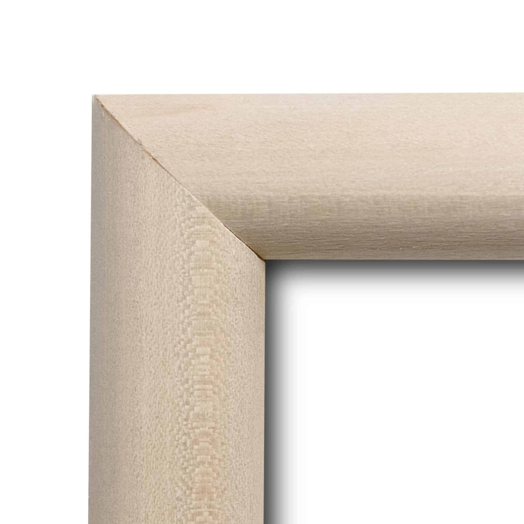 Unfinished Raw .80" Rounded Solid Wood Picture Frame, photo 2