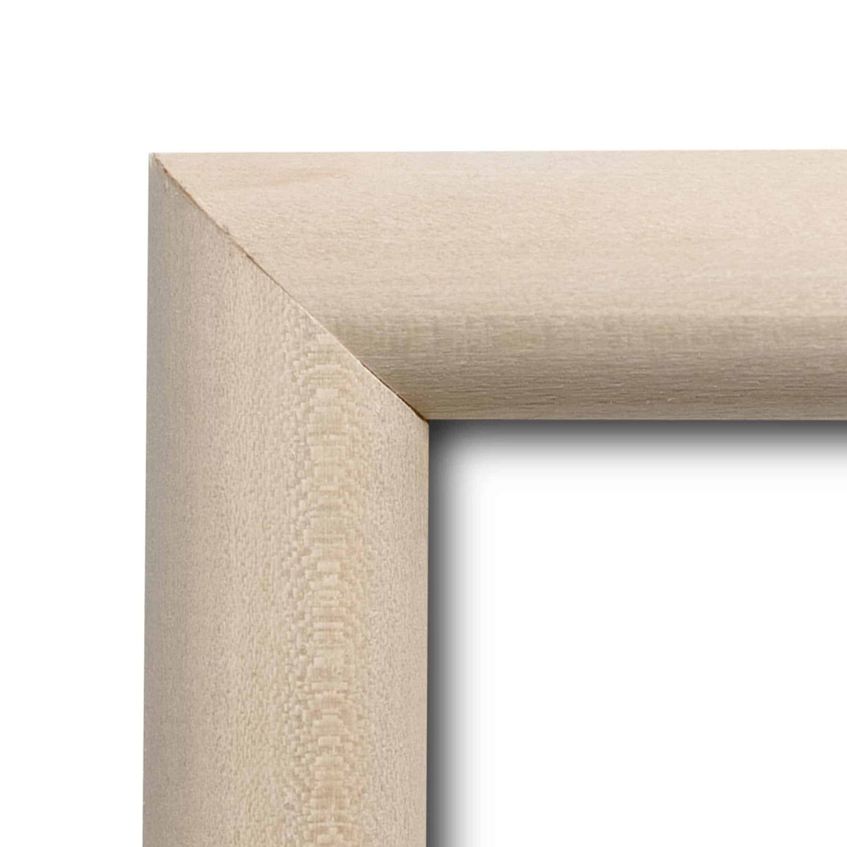 Unfinished Raw .80" Rounded Solid Wood Picture Frame, photo 2