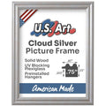 Cloud Silver .75" Solid Wood Picture Frame