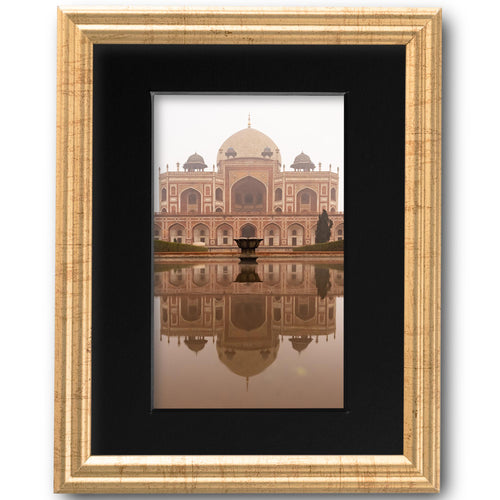 8x10 Antique Gold Picture Frame Matted to 5x7, photo 2