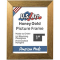 Honey Gold 1" Flat Picture Frame