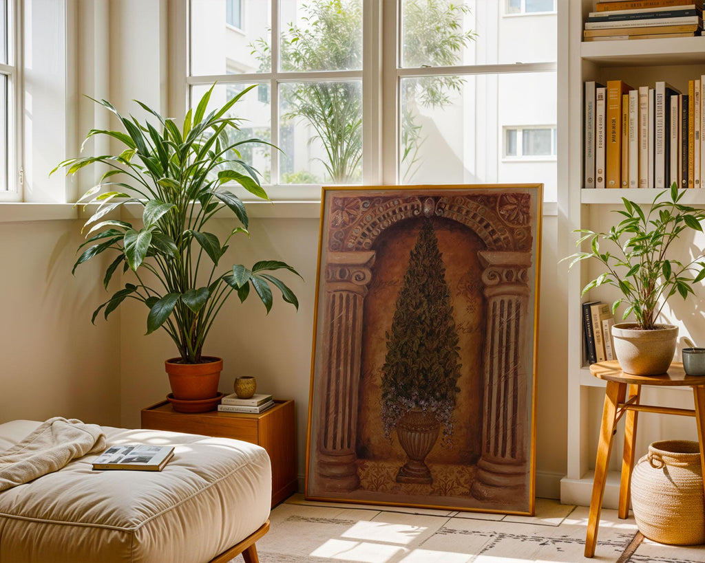 Boxwood Niche by White Art Print, photo 3
