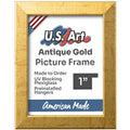 Antique Gold 1" Flat Picture Frame