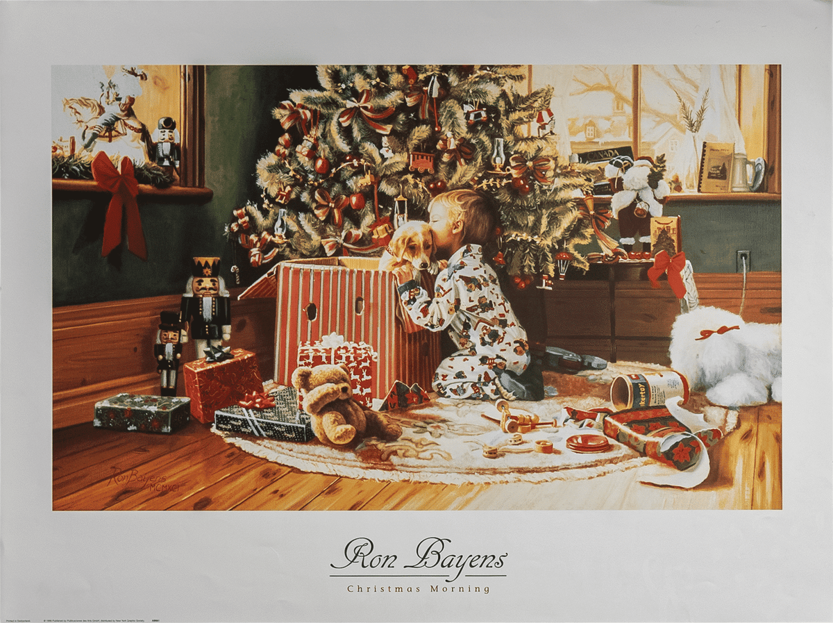 Christmas Morning by Bayers art print