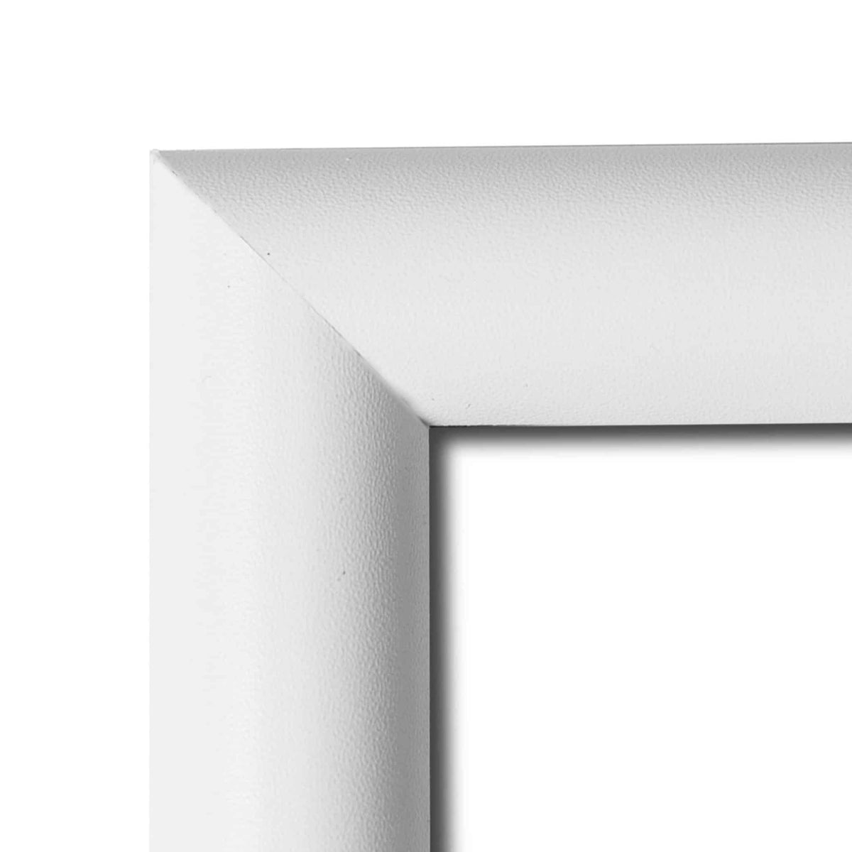 White .80" Rounded Solid Wood Picture Frame, photo 2
