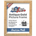 Antique Gold .75" Solid Wood Picture Frame