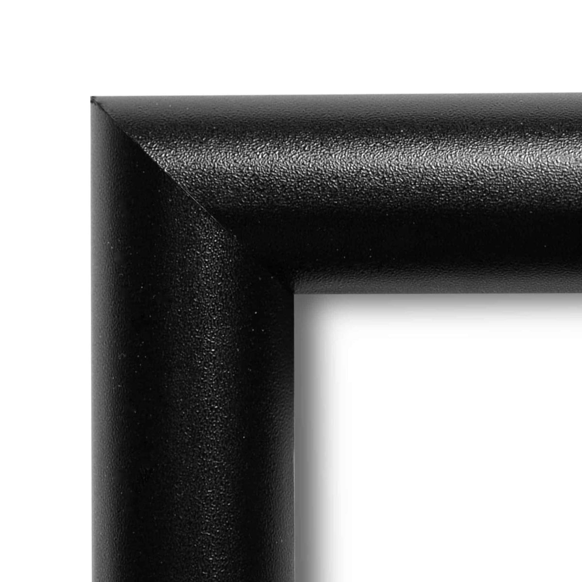 Black .80" Rounded Solid Wood Picture Frame, photo 2