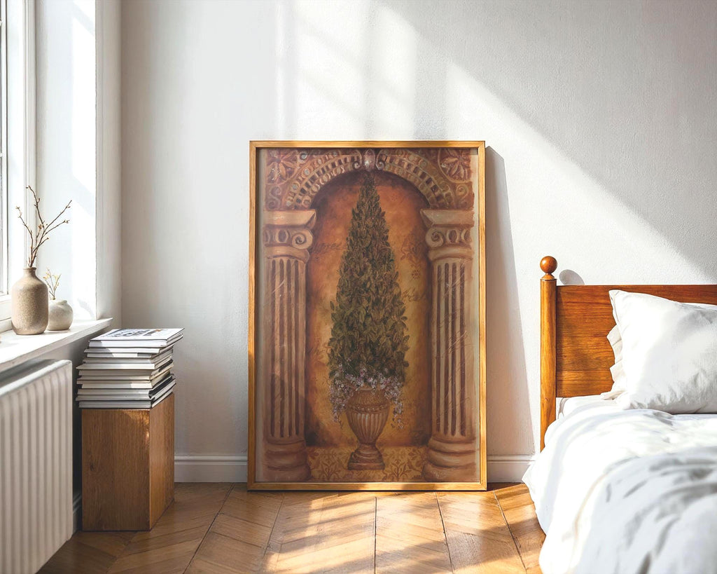 Boxwood Niche by White Art Print, photo 2
