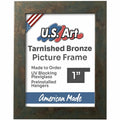 Tarnished Bronze 1" Flat Picture Frame