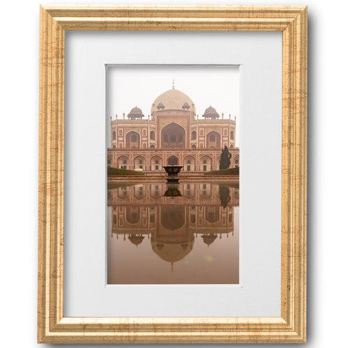 8x10 Antique Gold Picture Frame Matted to 5x7