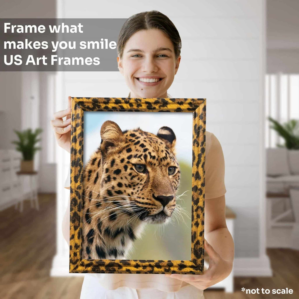 Leopard Print .75" Solid Wood Picture Frame, photo 5