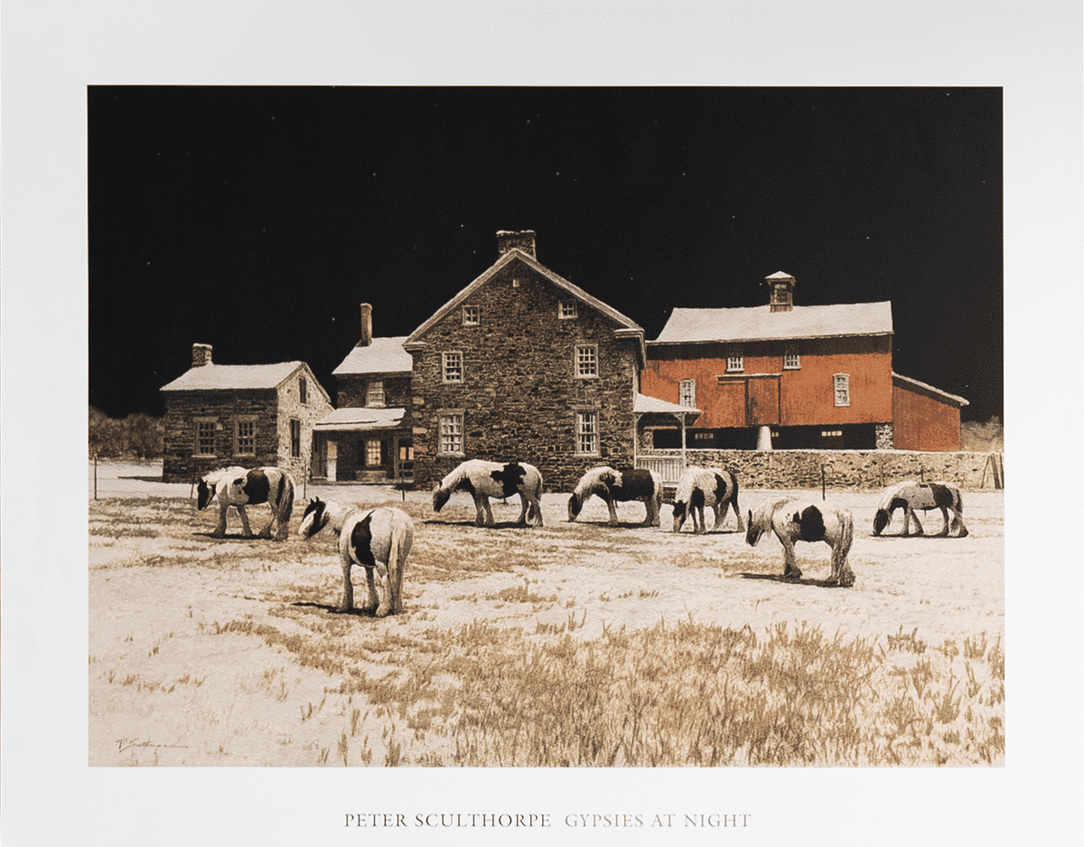 Gypsies at Night by Sculthorpe art print