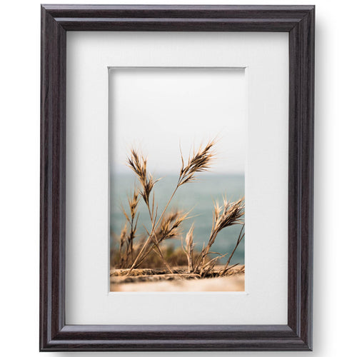 8x10 Coffee Brown Picture Frame Matted to 5x7