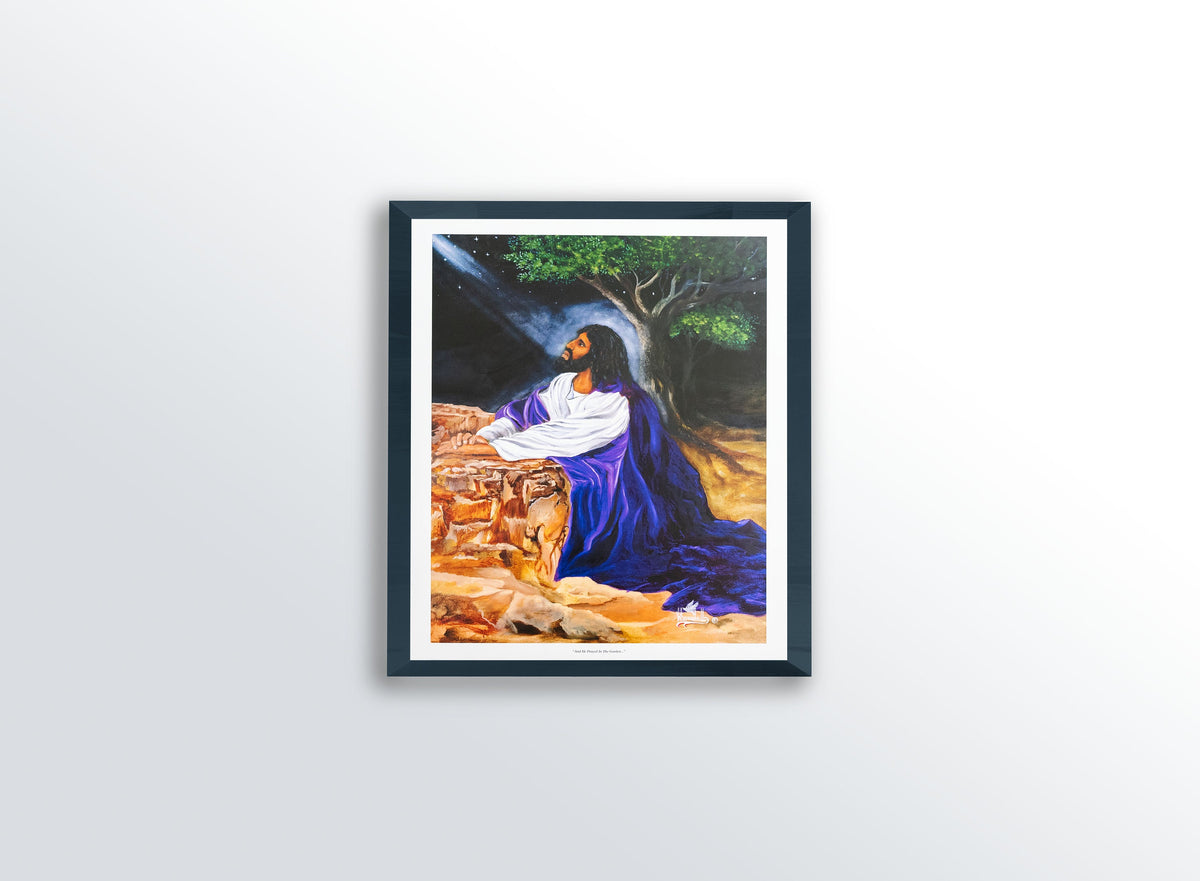 And He Prayed in the Garden by Herman Woodall Art Print, photo 2