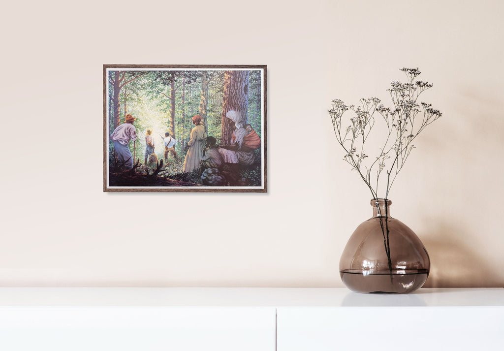 Cautious Advance by Janice Hues Art Print, photo 3