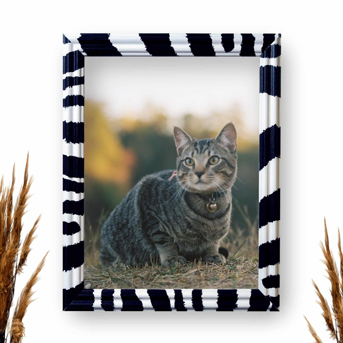 Zebra Print .75" Solid Wood Picture Frame, photo 4