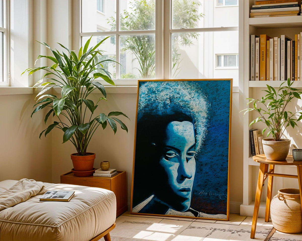 Moody Blue by Alix Beaujour Art Print, photo 3