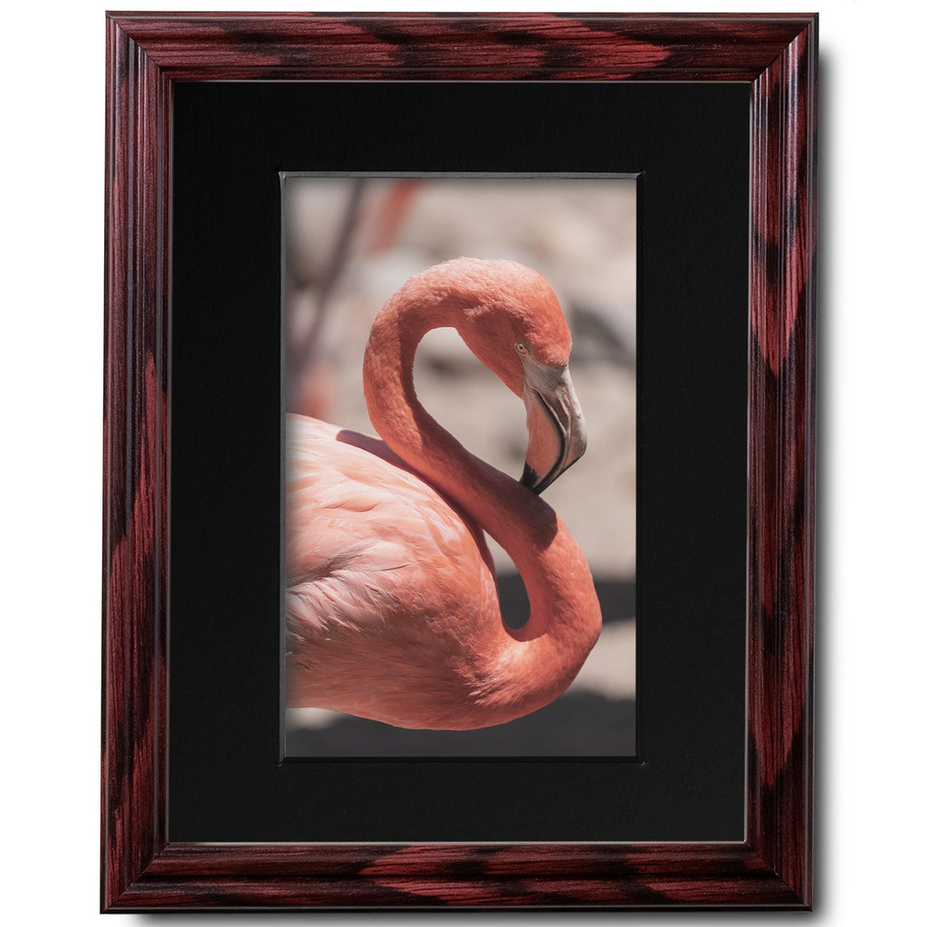 8x10 Cherry Picture Frame Matted to 5x7, photo 2