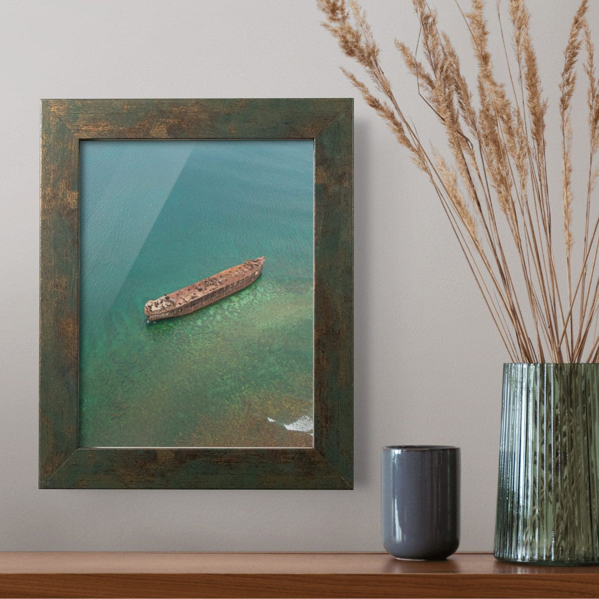 Tarnished Bronze 1" Flat Picture Frame, photo 3