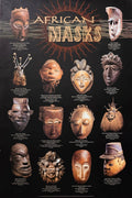 African Masks by Key art print