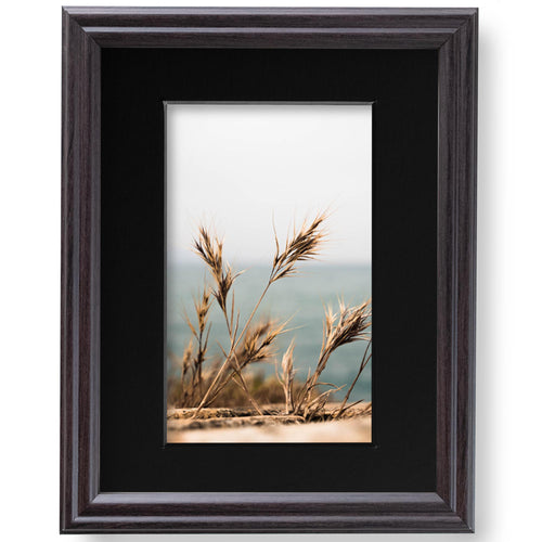 8x10 Coffee Brown Picture Frame Matted to 5x7, photo 2