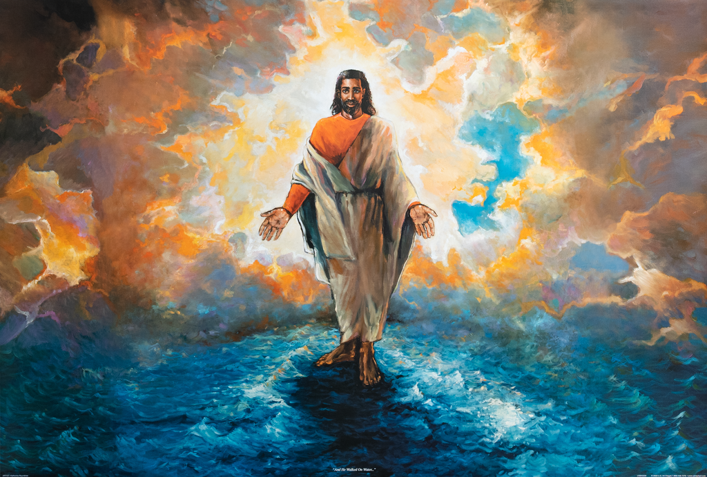And He Walked On Water art print