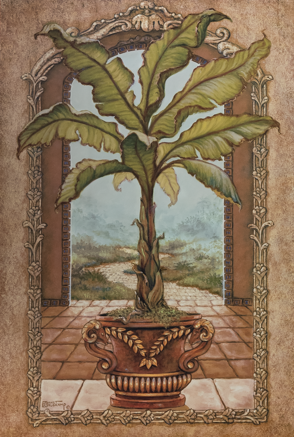 Banana Tree art print