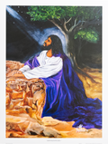 And He Prayed in the Garden art print