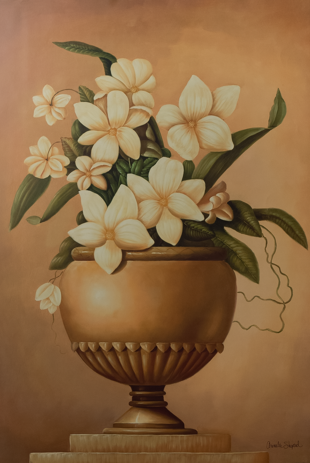Golden Blossoms I art print
