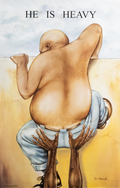 He is Heavy art print