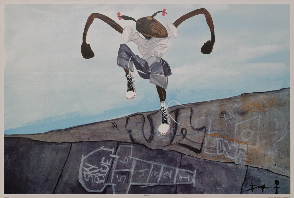 Hopscotch art print
