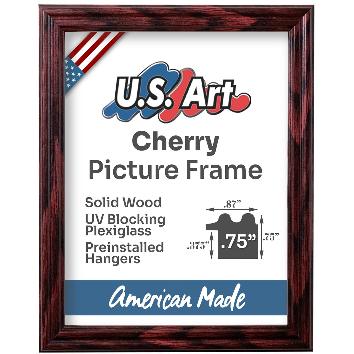 8x10 Cherry Picture Frame Matted to 5x7, photo 5