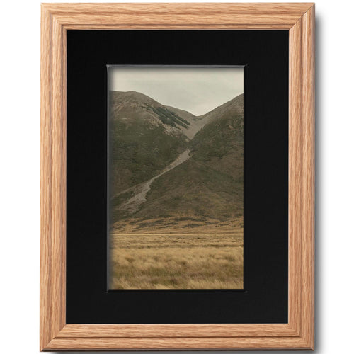 8x10 Oak Picture Frame Matted to 5x7, photo 2